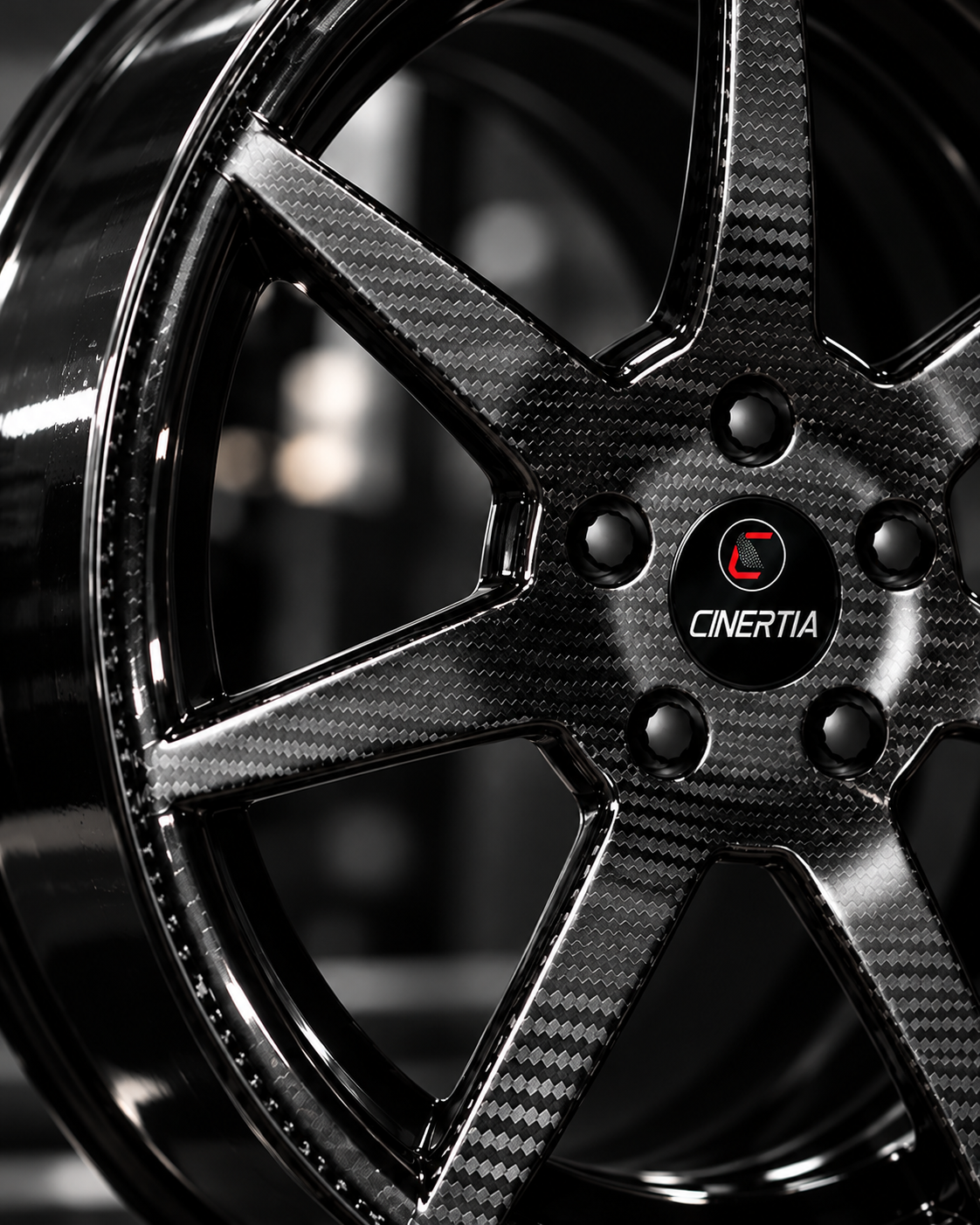 Close-up of a C-INERTIA carbon wheel