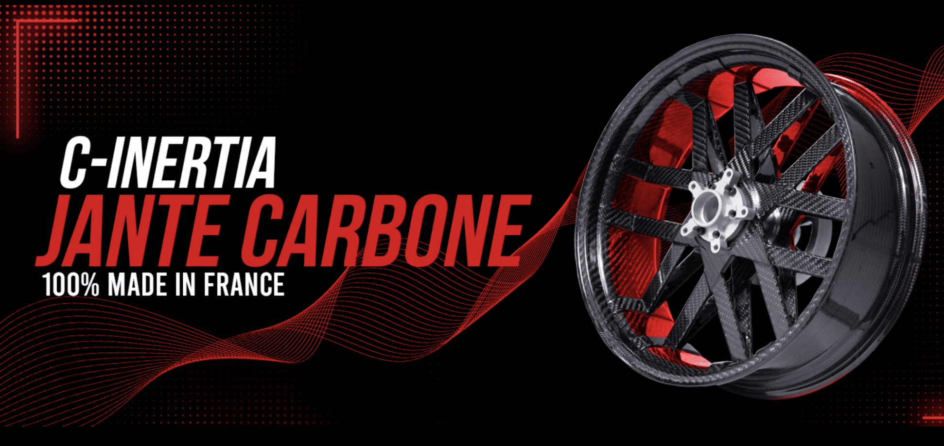 C-INERTIA carbon wheel product visual published with its industrial news.